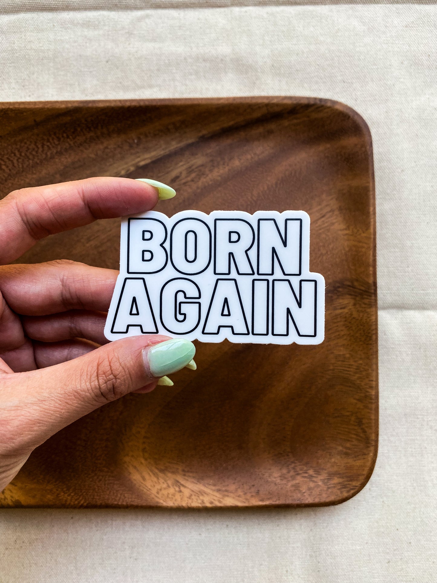 Born Again Sticker - big