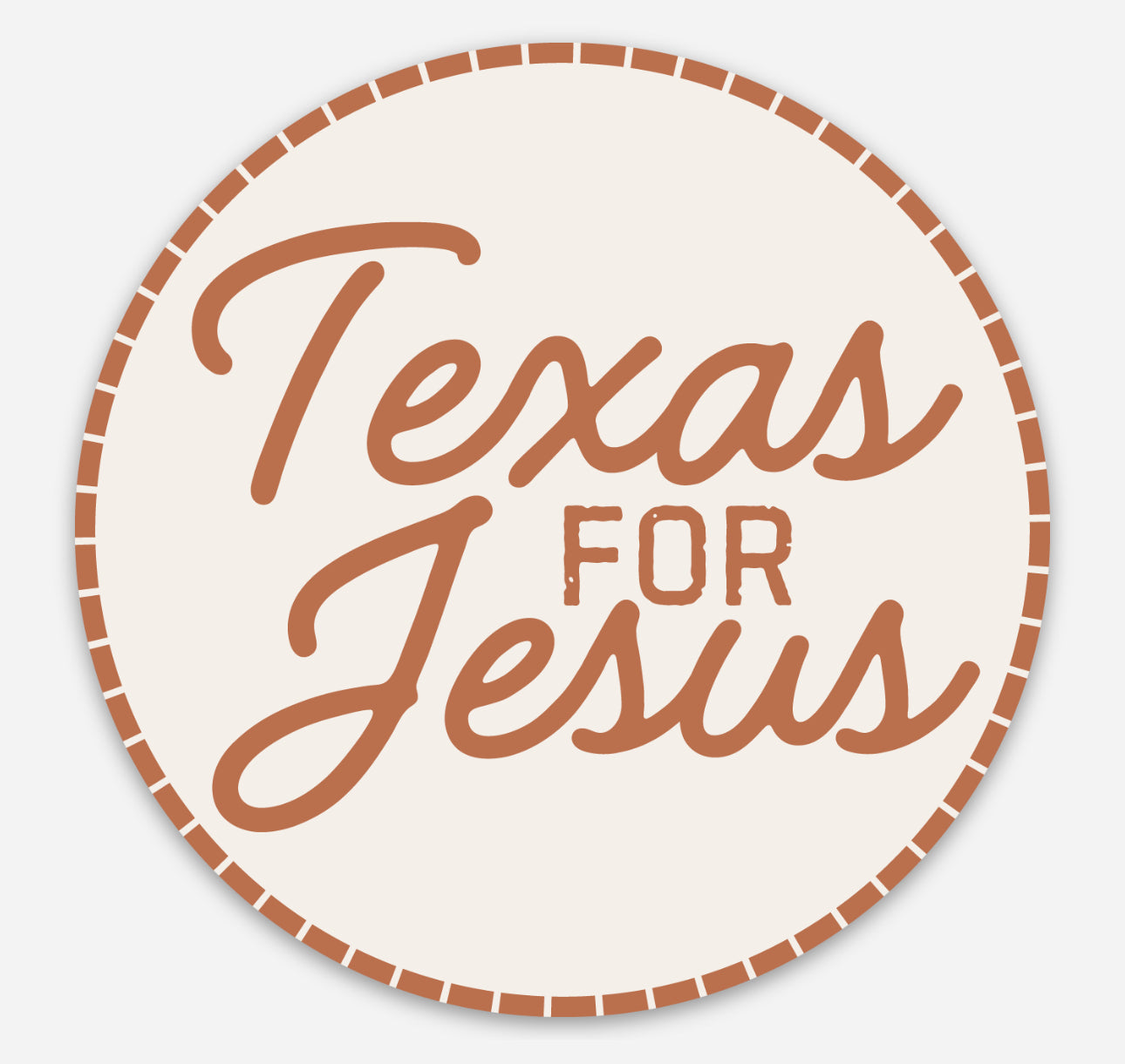 Texas for Jesus Sticker