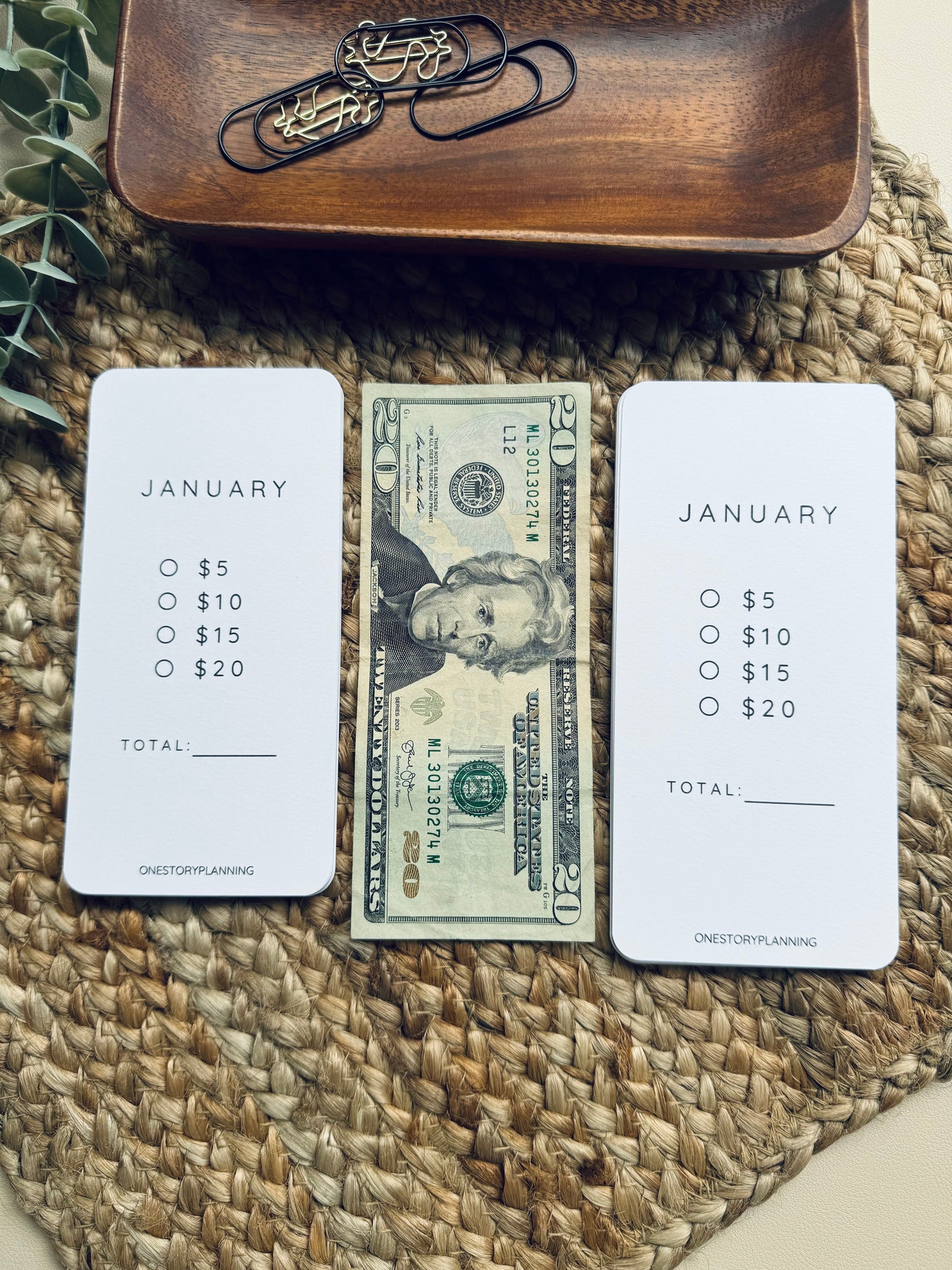 Monthly Savings Challenge Insert Bundle | Save ~1K | Cardstock Paper