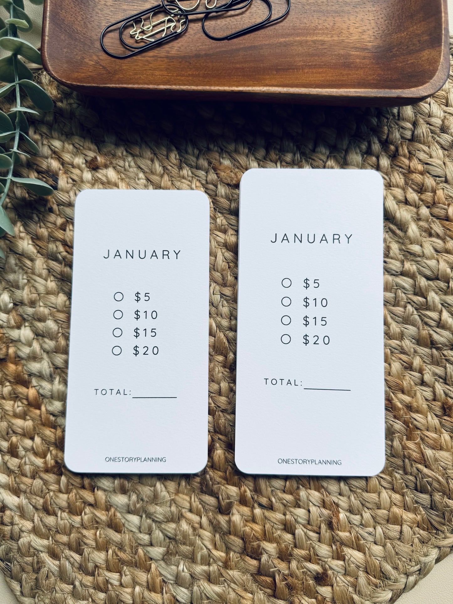 Monthly Savings Challenge Insert Bundle | Save ~1K | Cardstock Paper