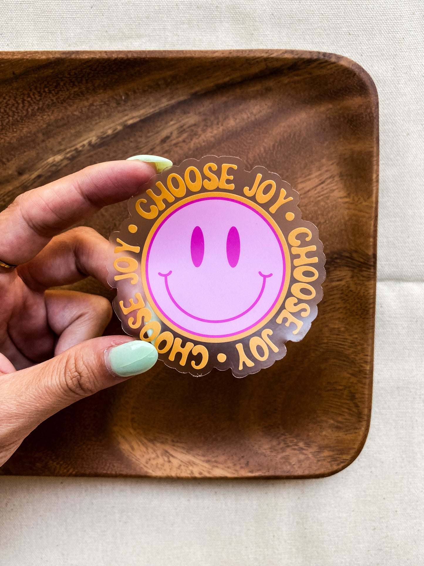 CLEAR Choose Joy Sticker