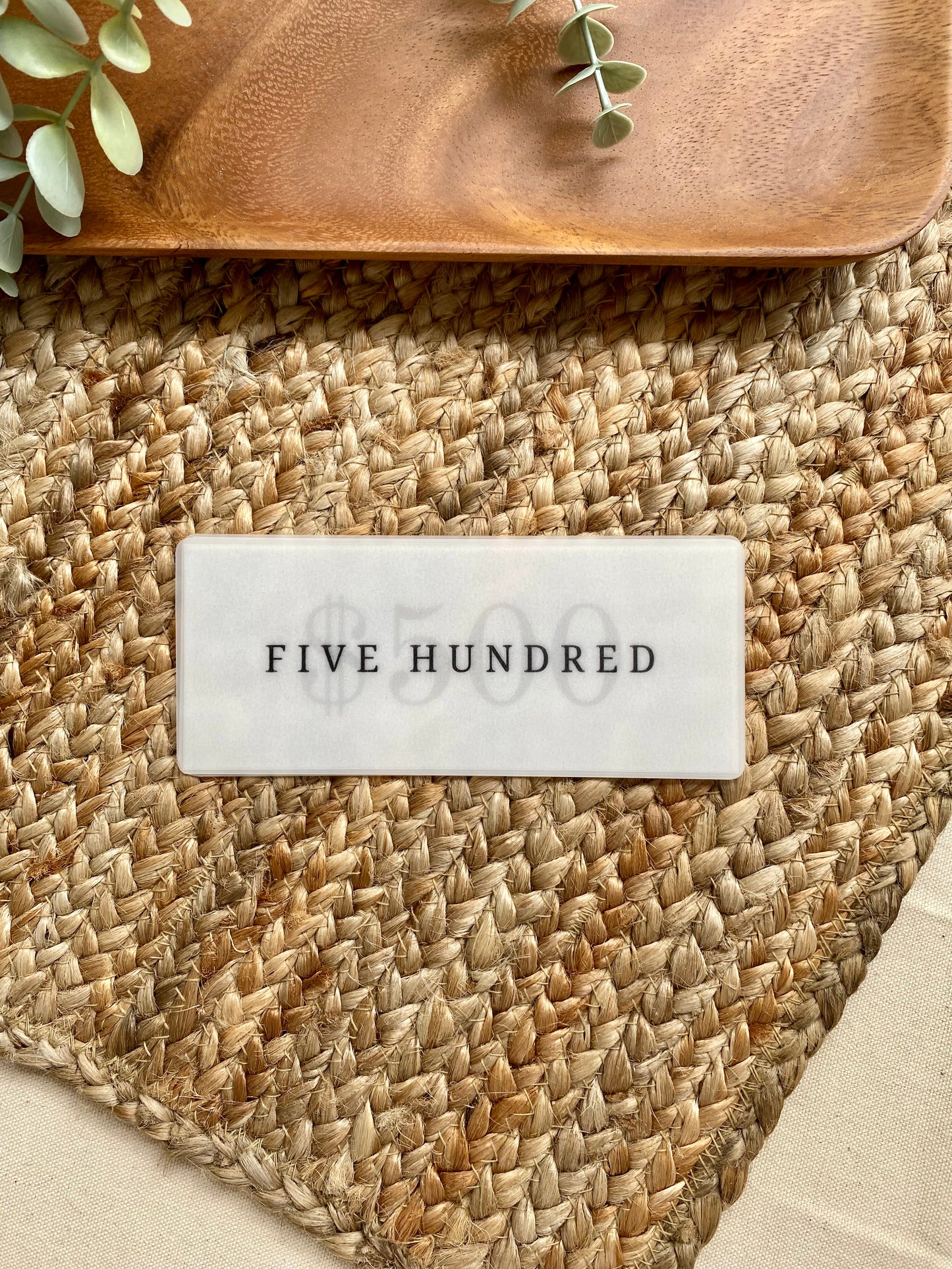 Matte Cash Placeholder