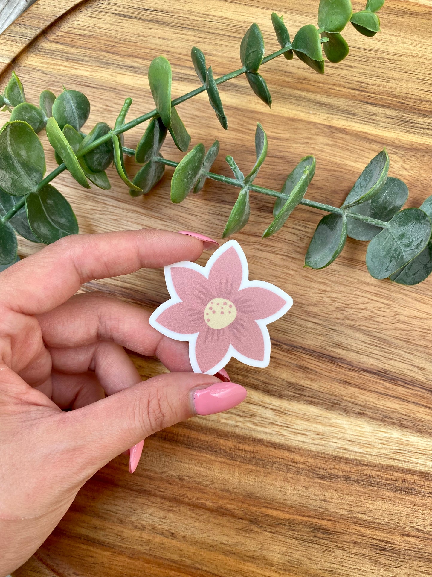 Pink Flower Sticker