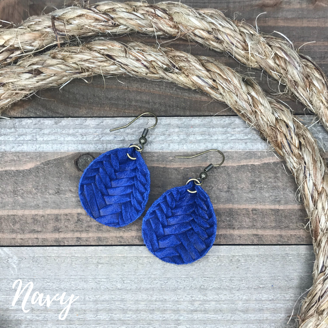 Ahava Leather Earrings
