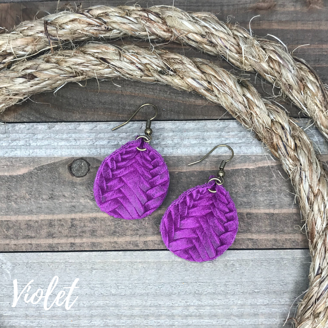Ahava Leather Earrings