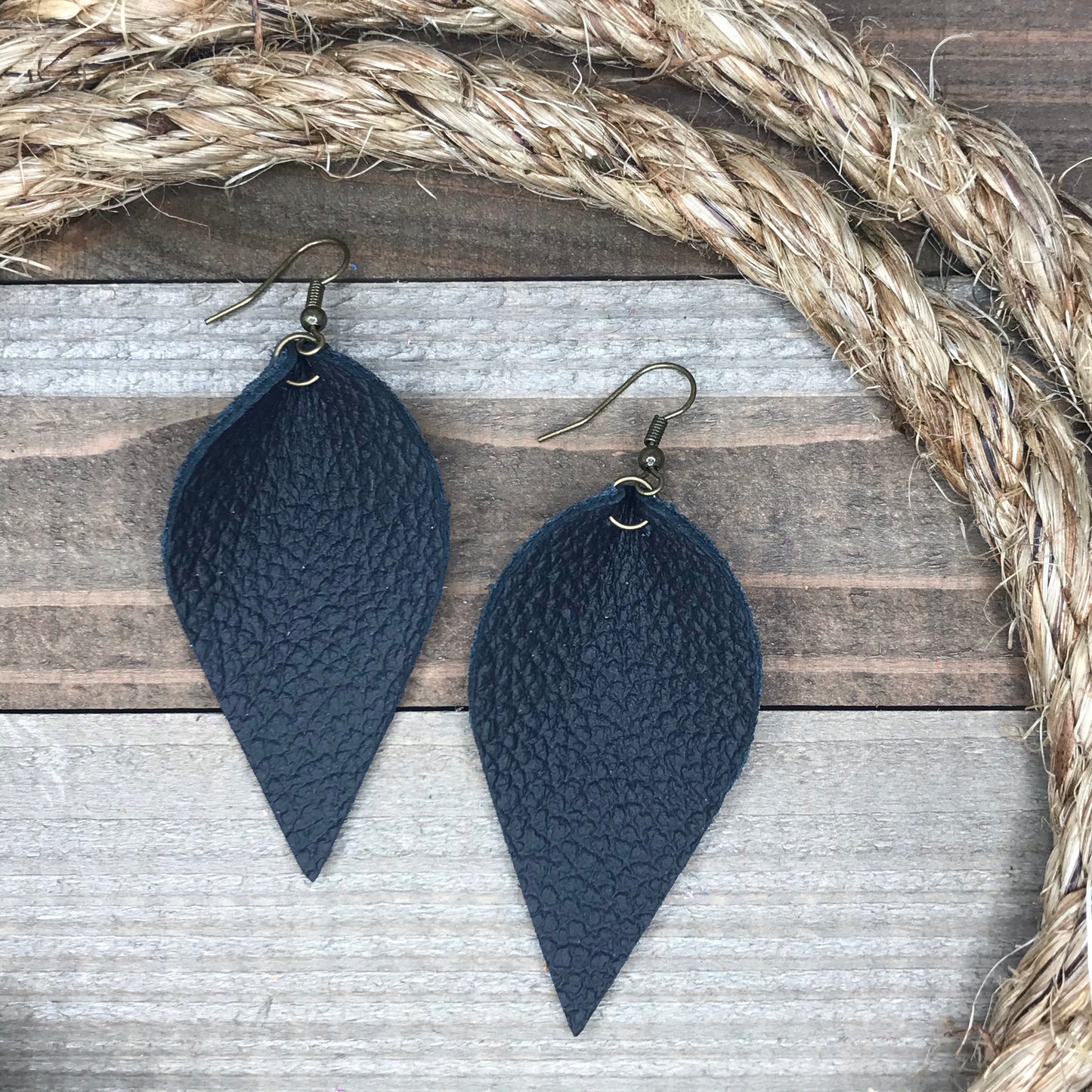 OG Hoja Leather Earrings