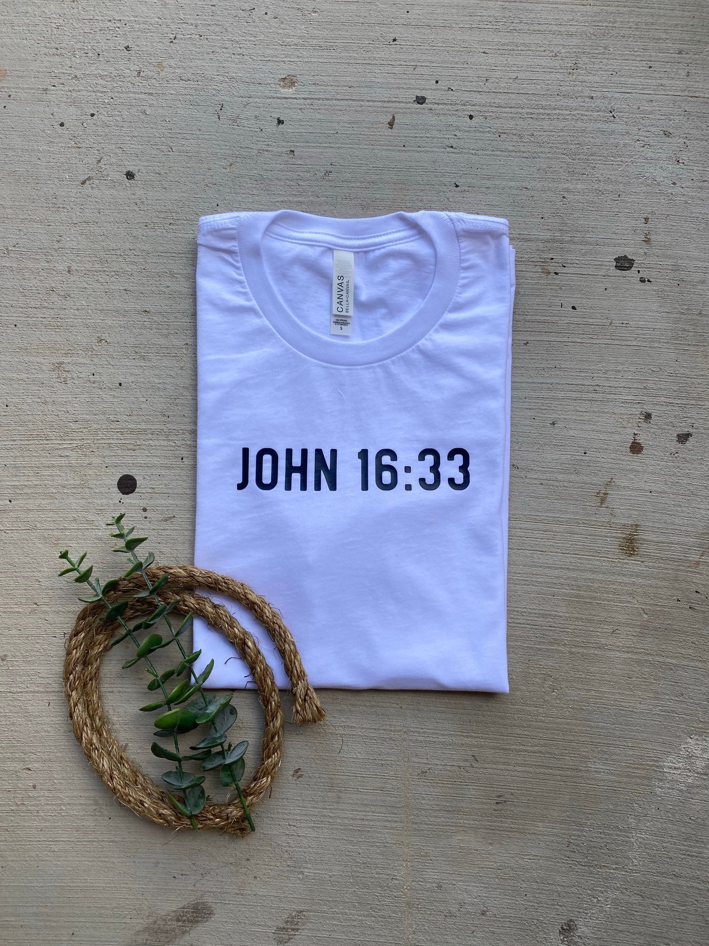 CLEARANCE John 16:33 Tee FINAL SALE