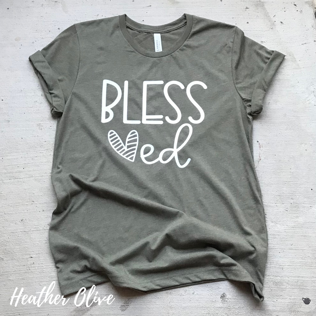 CLEARANCE Grateful | Thankful | Blessed Tee - MEDIUM FINAL SALE