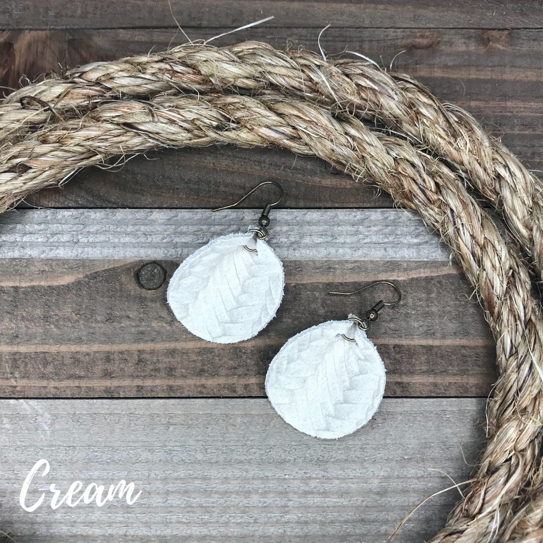 Ahava Leather Earrings