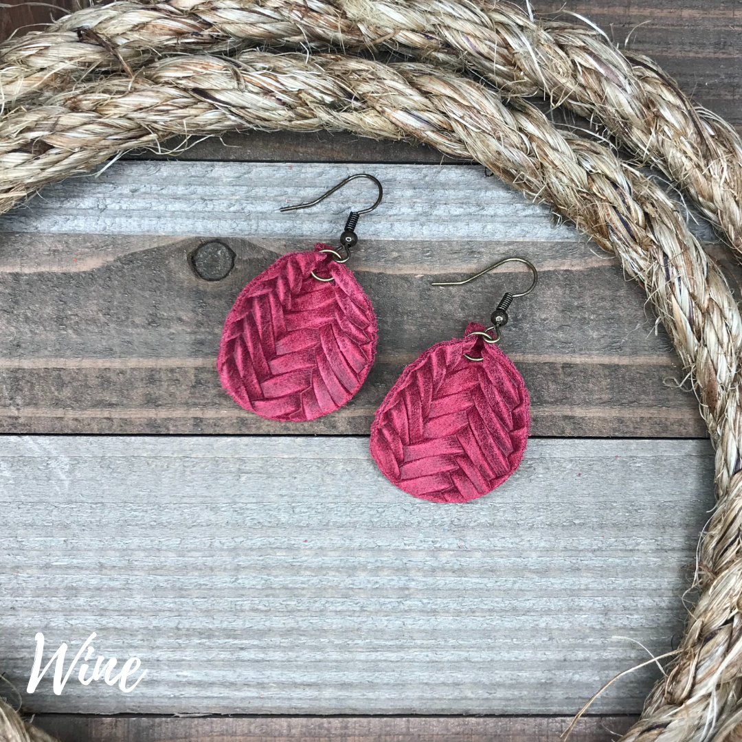 Ahava Leather Earrings