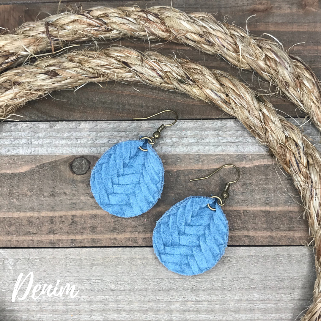 Ahava Leather Earrings