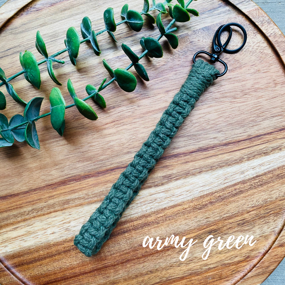 Macrame Wristlet Keychain
