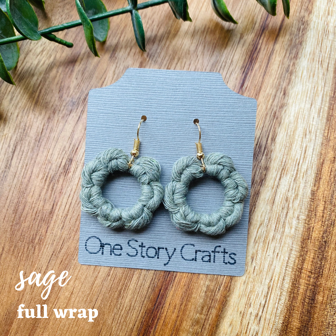 Ava Macrame Earrings