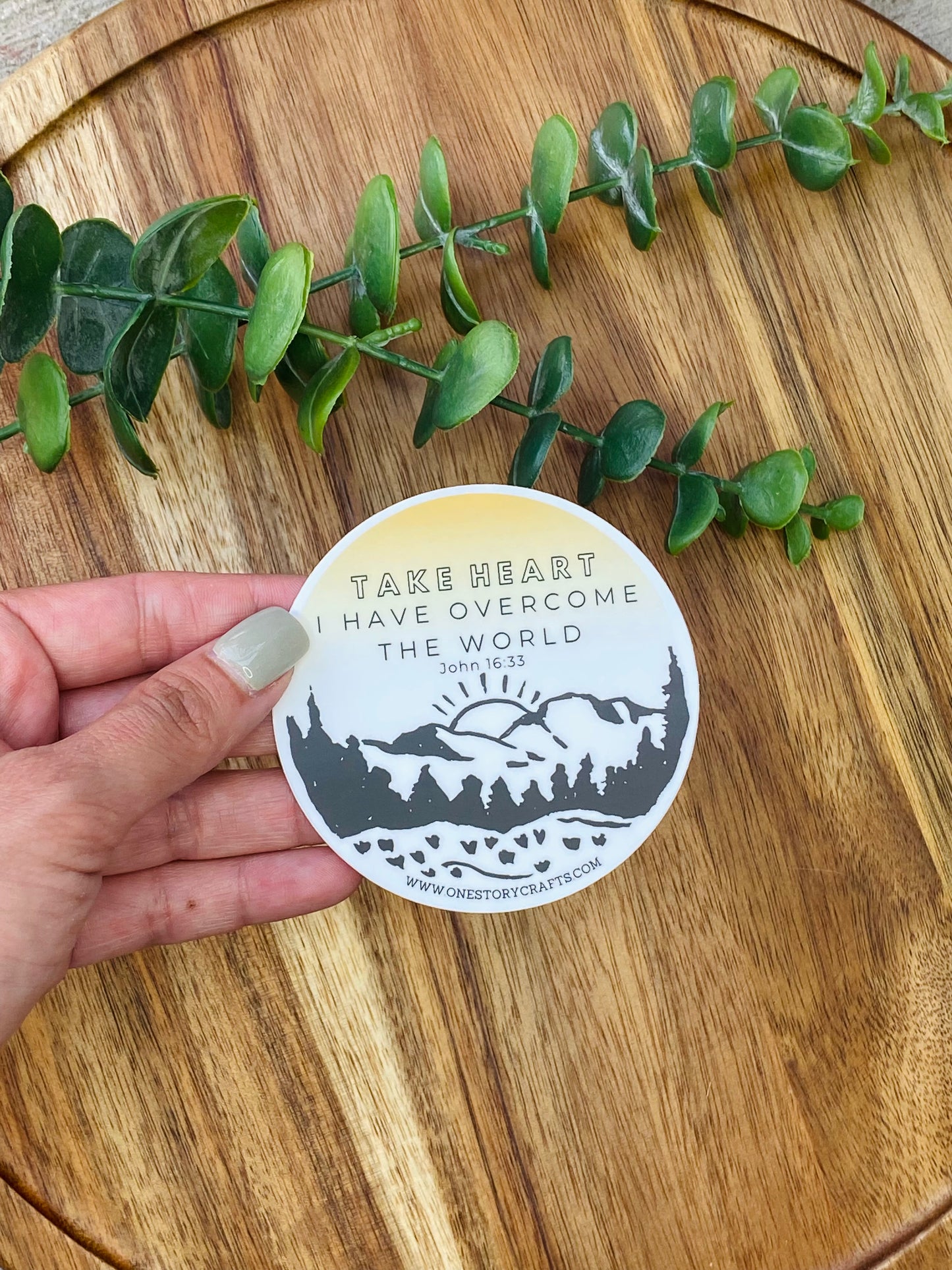 Take Heart Sticker