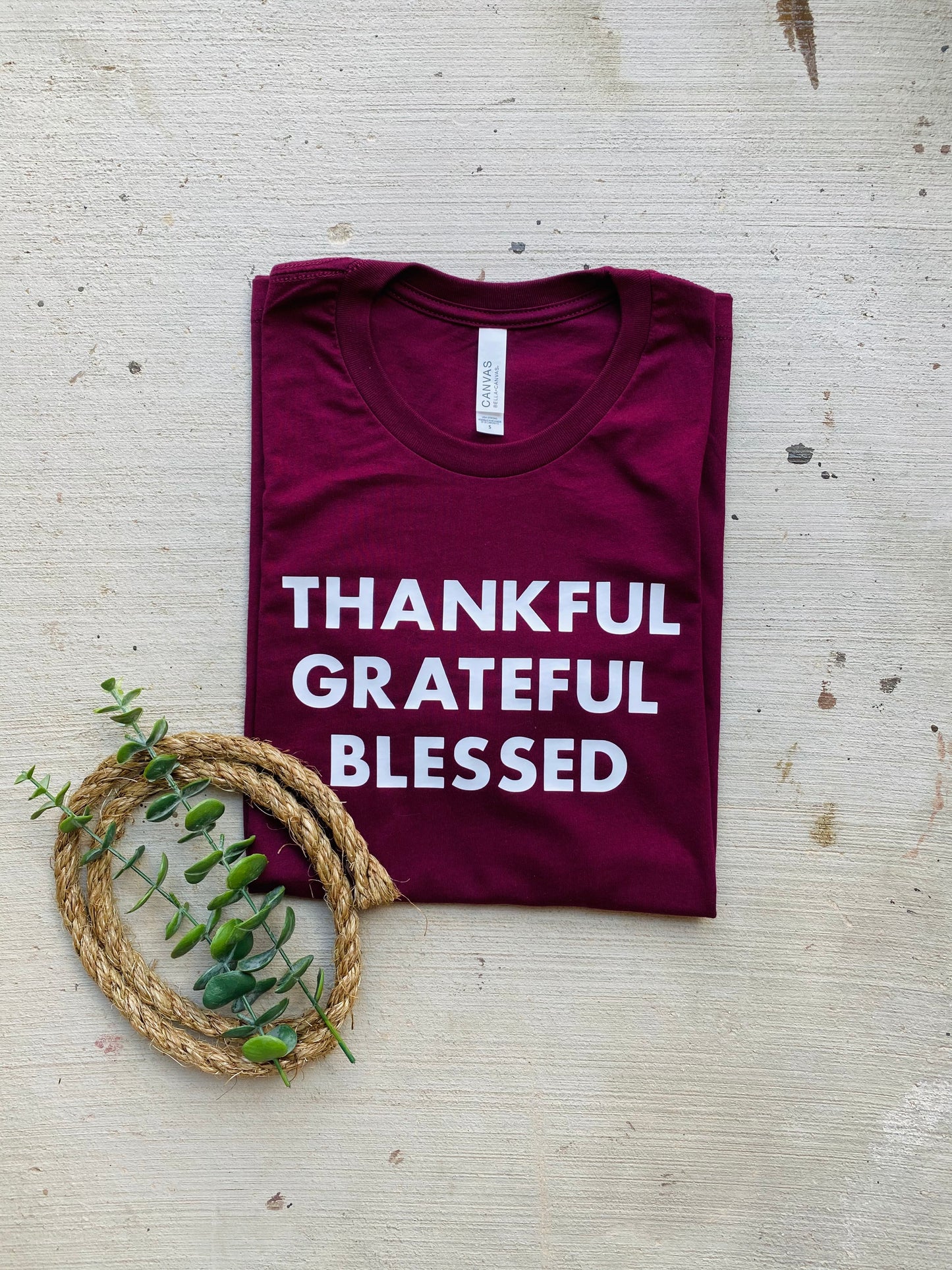 CLEARANCE Thankful Grateful Blessed Tee FINAL SALE