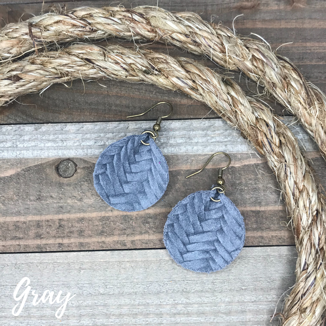 Ahava Leather Earrings