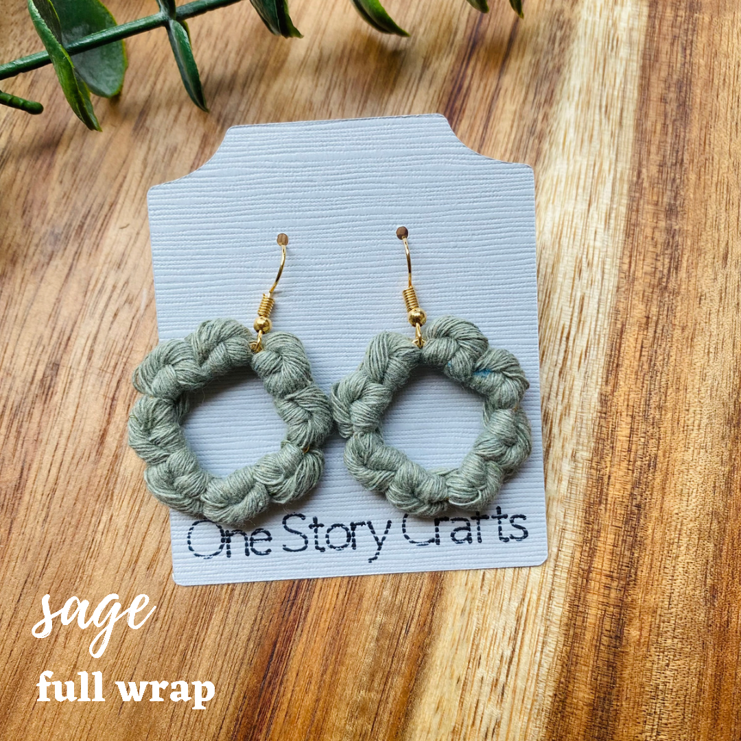 Flor Macrame Earrings