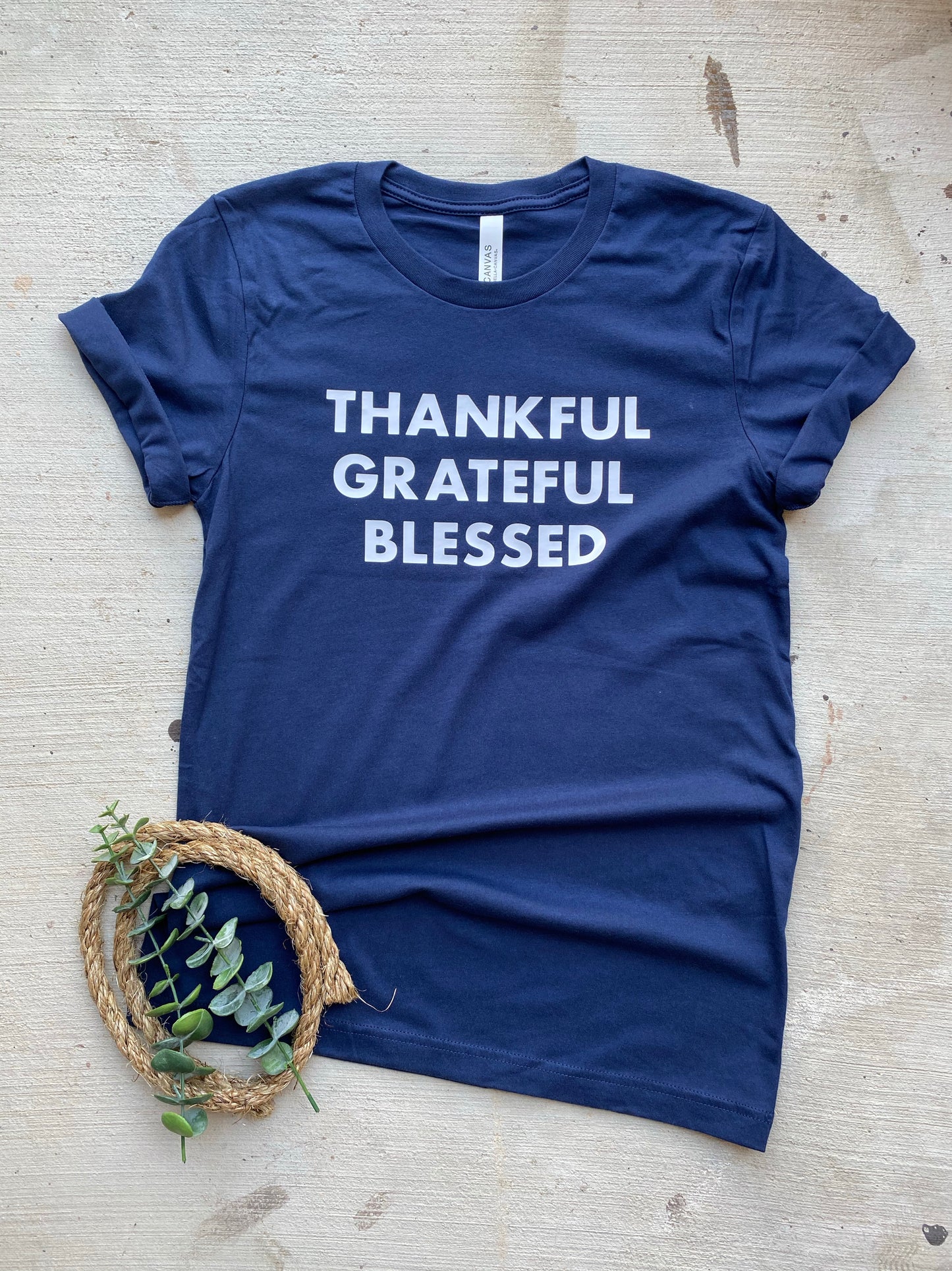 CLEARANCE Thankful Grateful Blessed Tee FINAL SALE