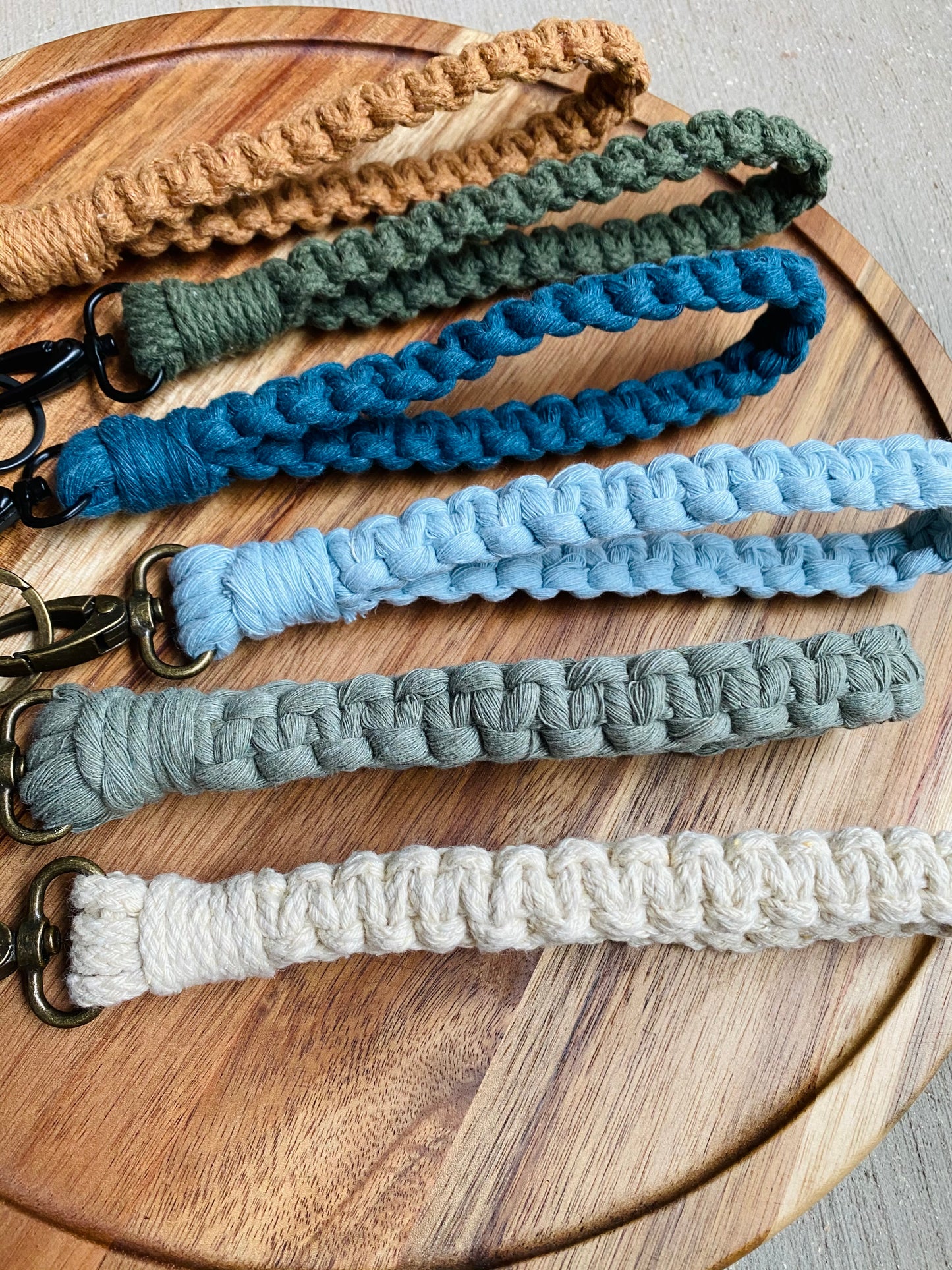 Macrame Wristlet Keychain