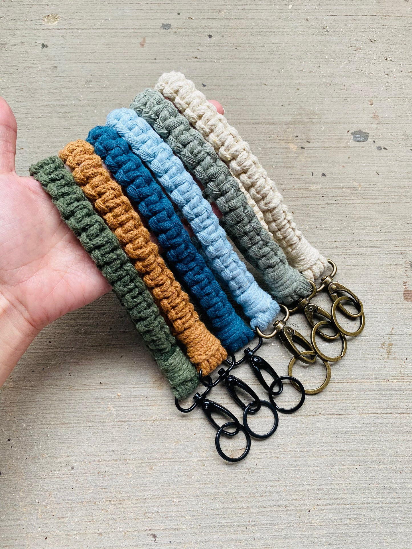 Macrame Wristlet Keychain