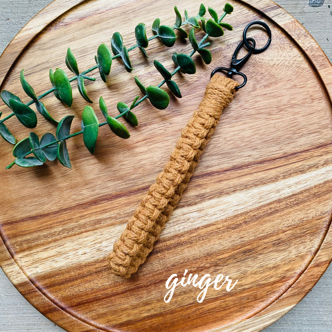 Macrame Wristlet Keychain