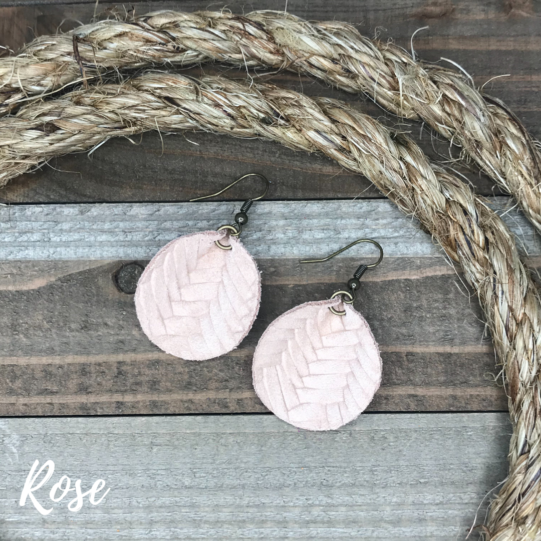 Ahava Leather Earrings
