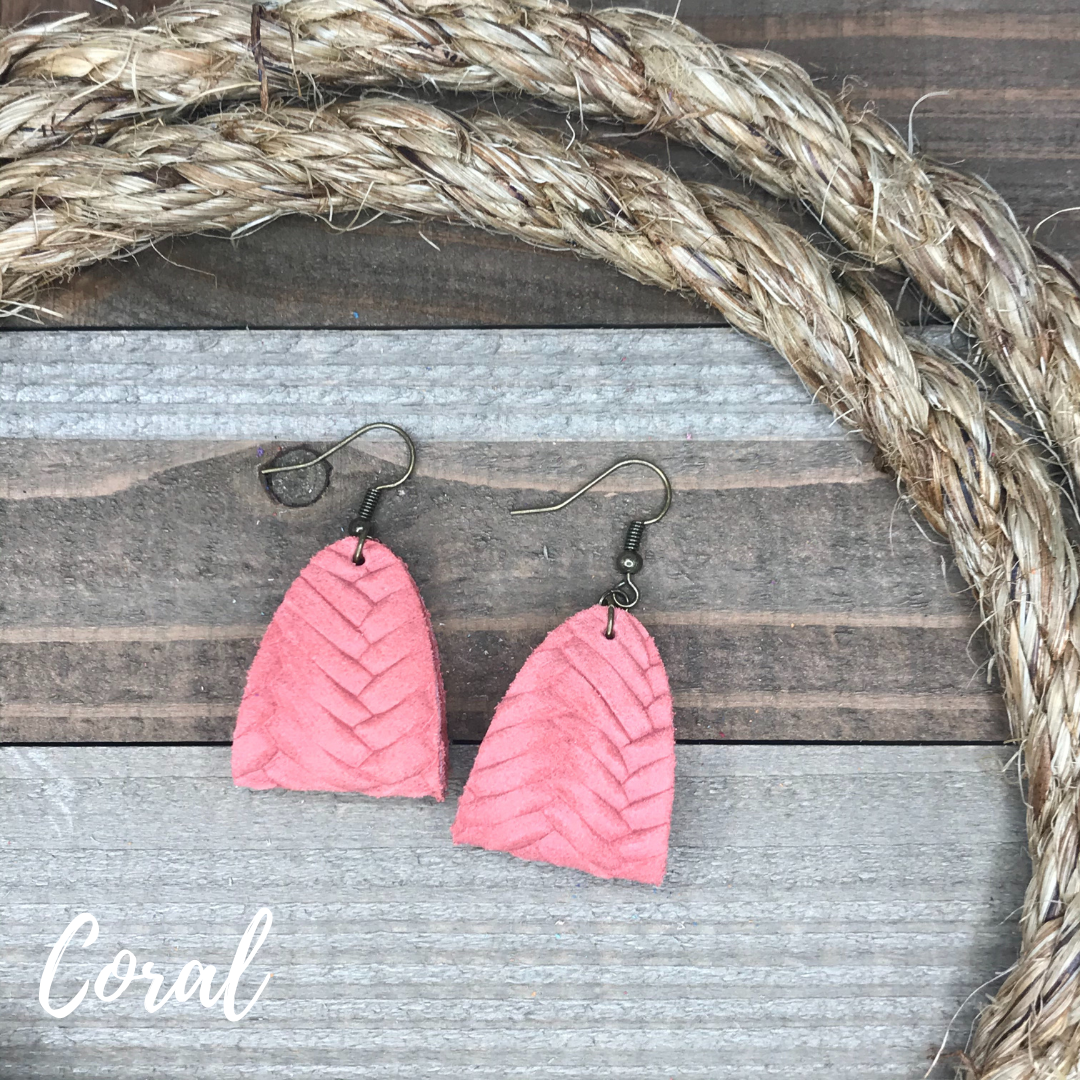 Aurora Leather Earrings