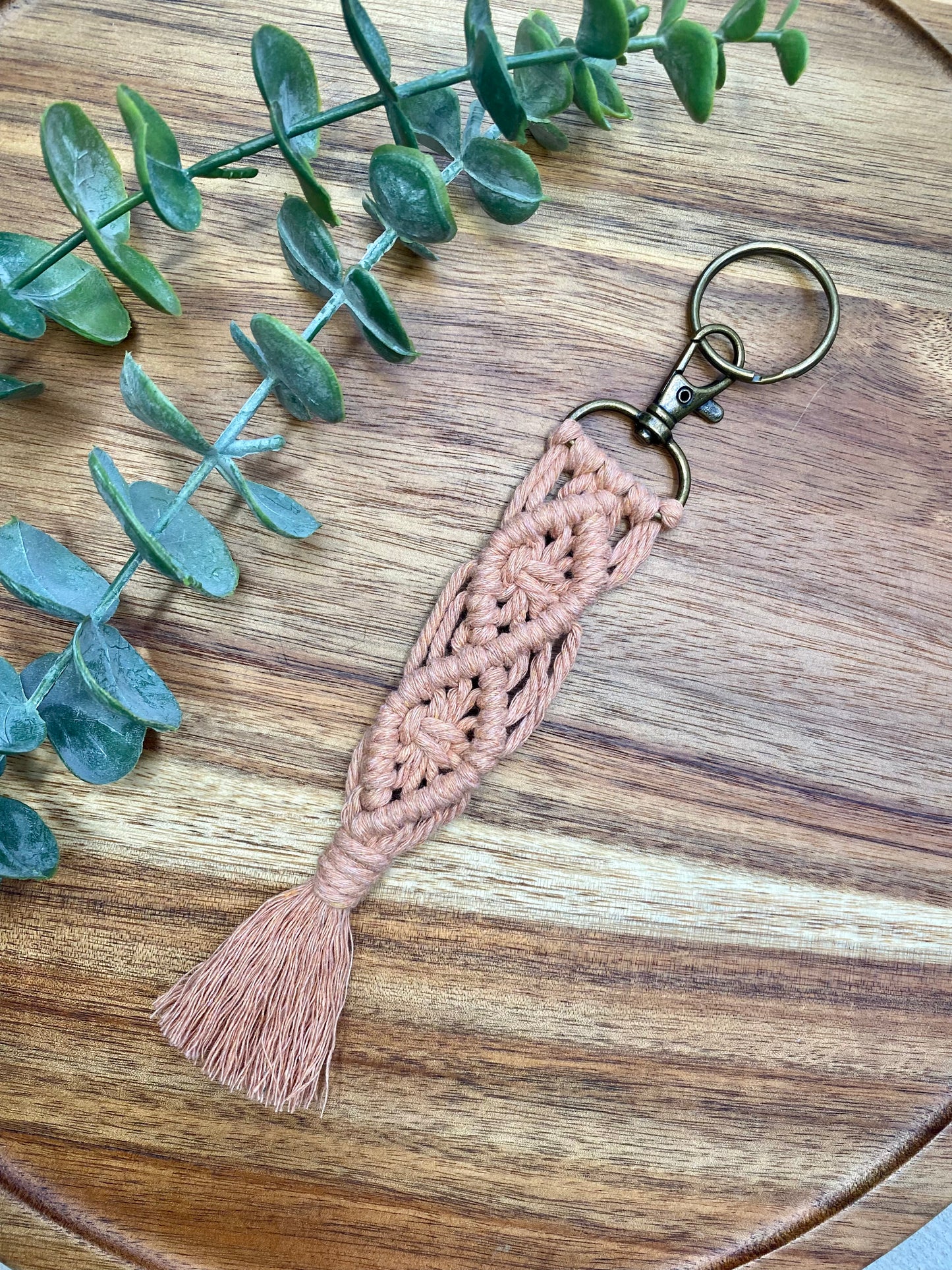 Boho Macrame Keychain