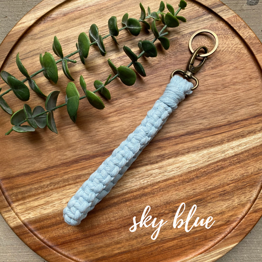 Macrame Wristlet Keychain