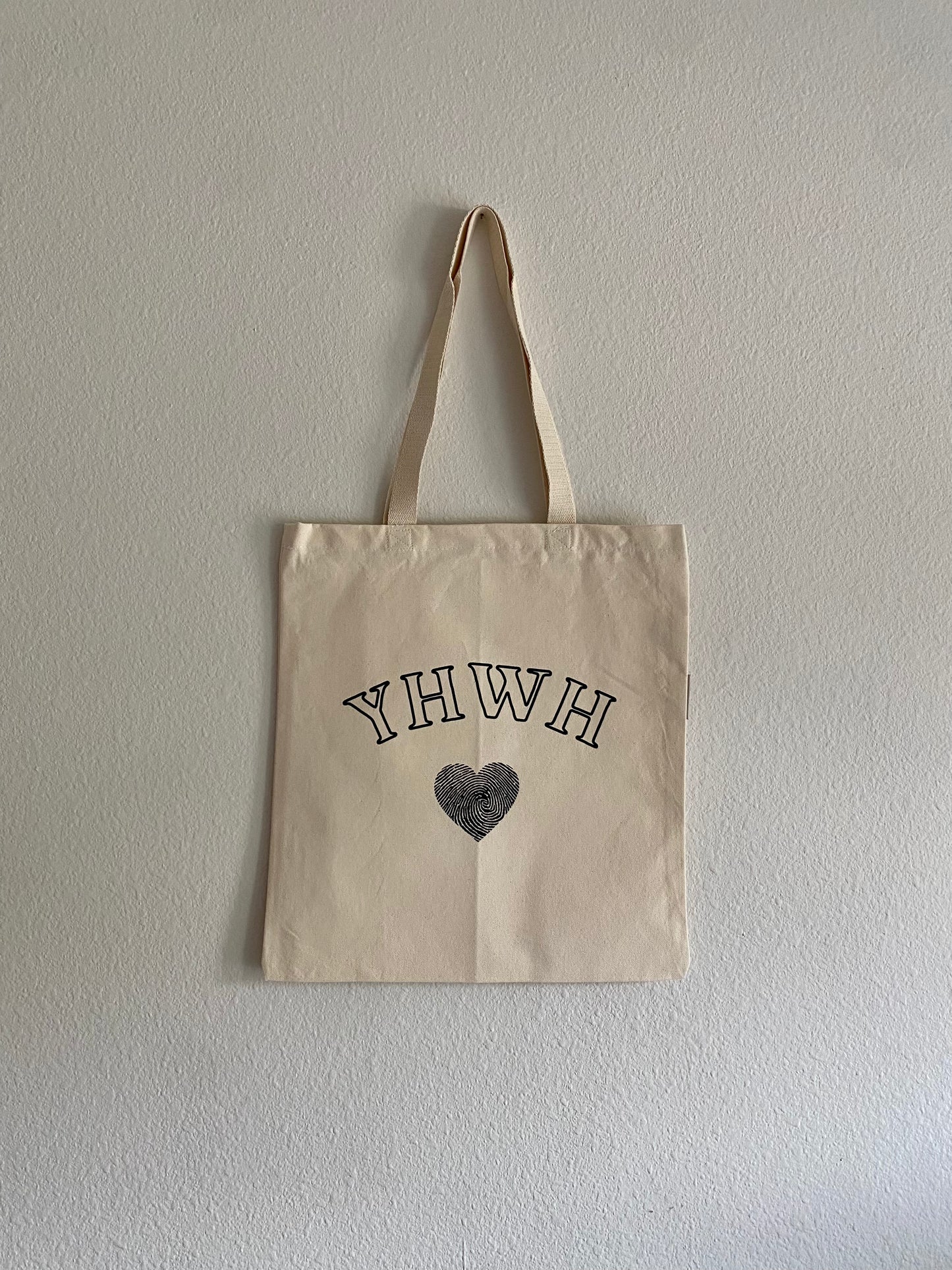 YHWH Fingerprint Tote - Outline