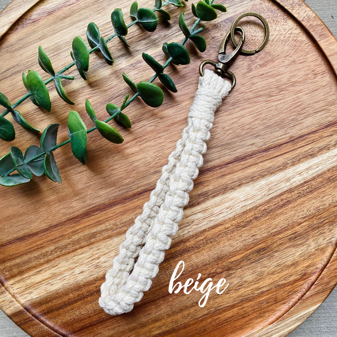 Macrame Wristlet Keychain