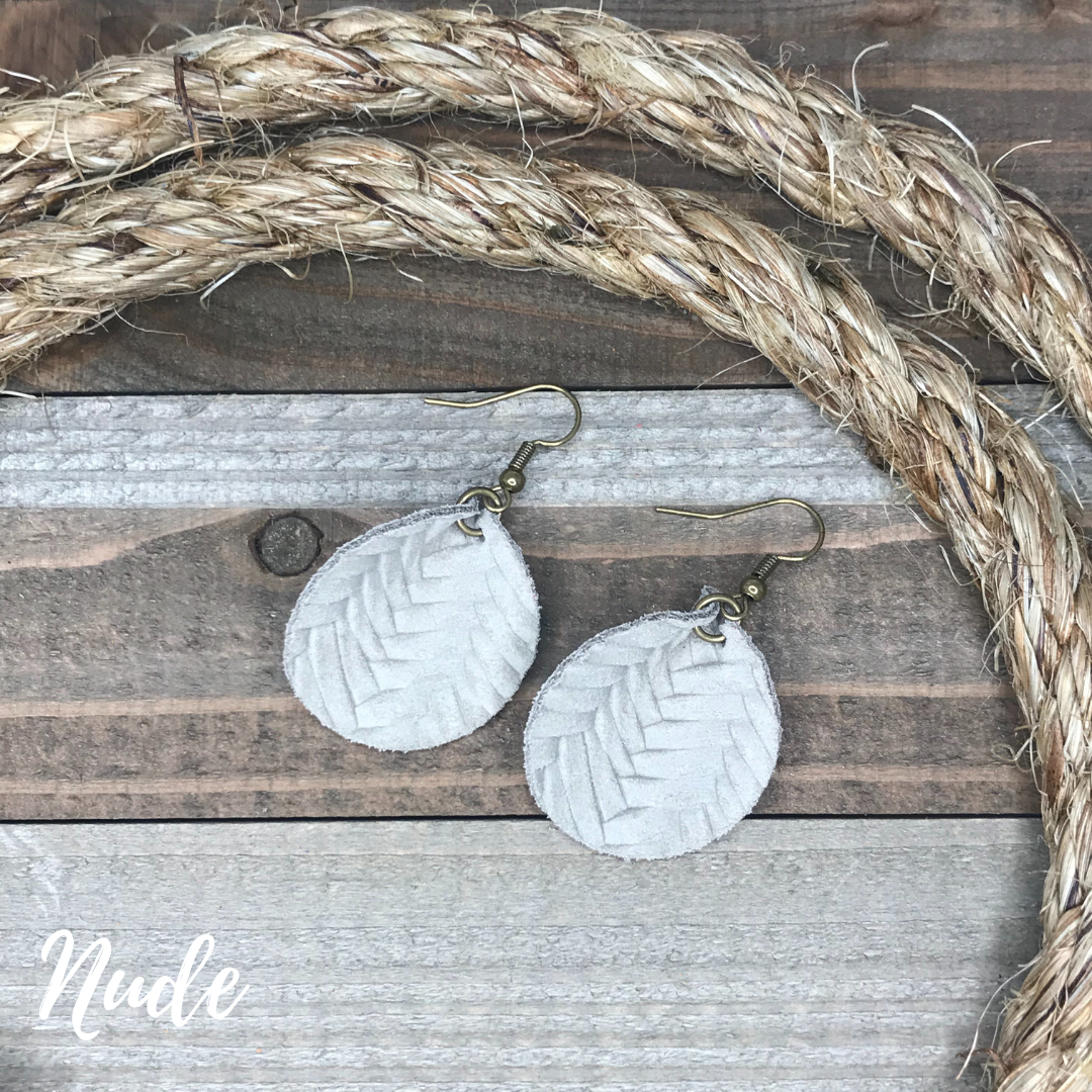 Ahava Leather Earrings