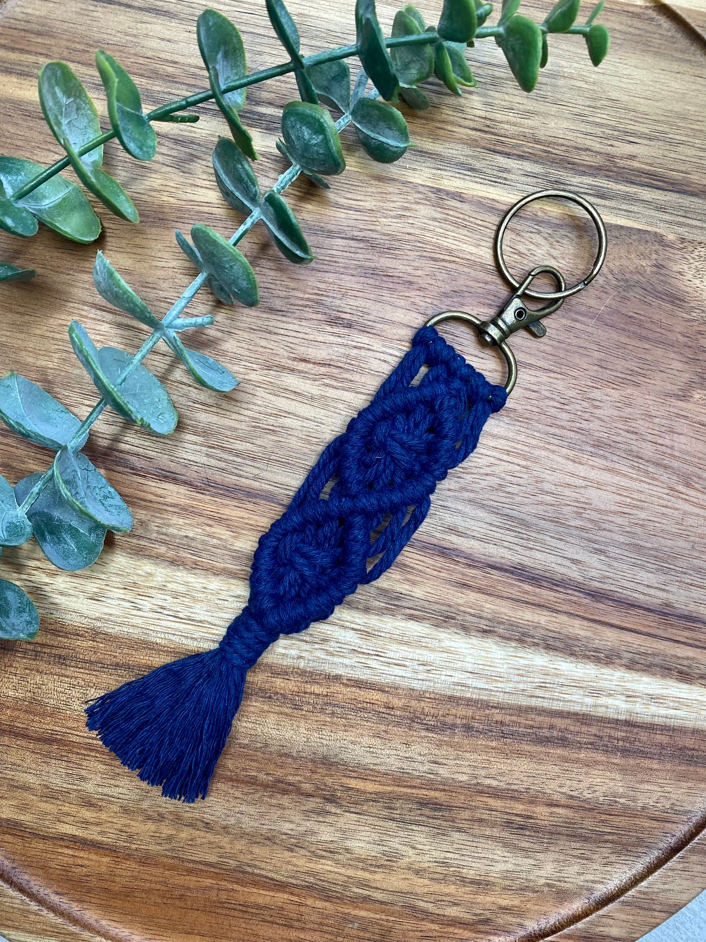 Boho Macrame Keychain
