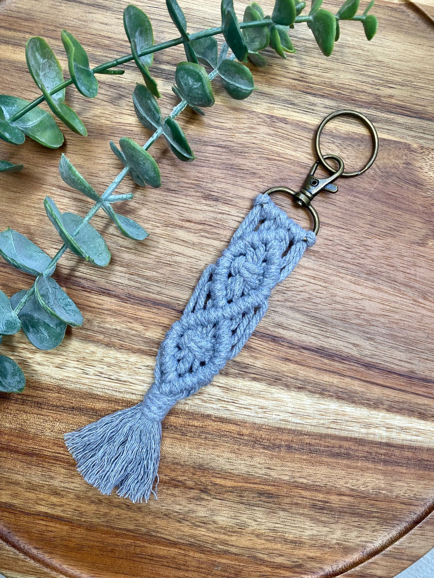 Boho Macrame Keychain