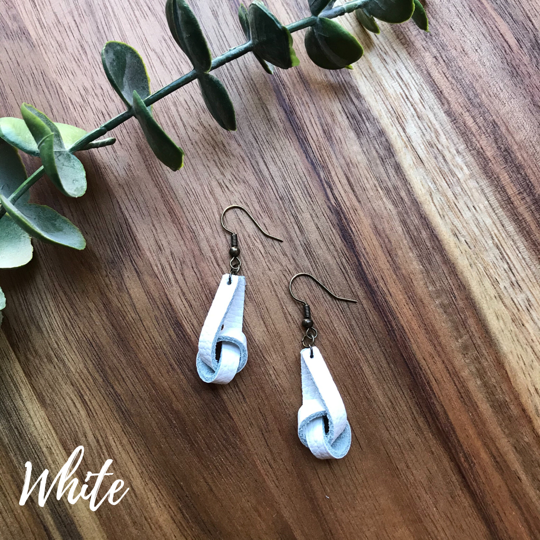 Haven Knot Leather Earrings