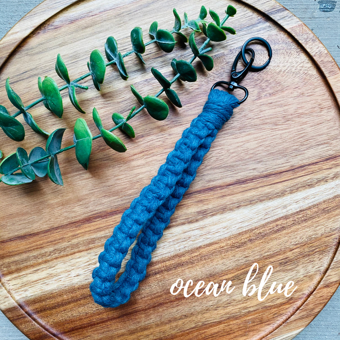 Macrame Wristlet Keychain