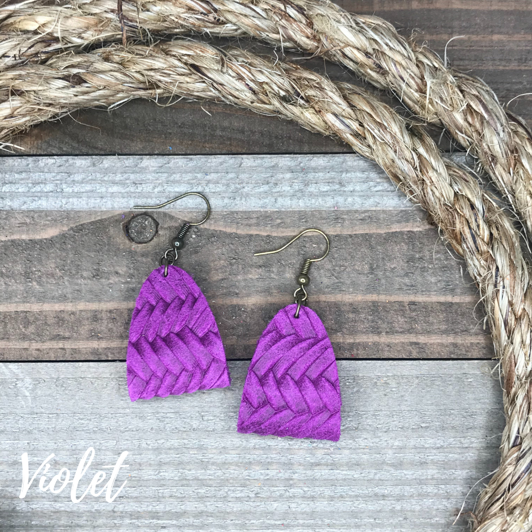 Aurora Leather Earrings