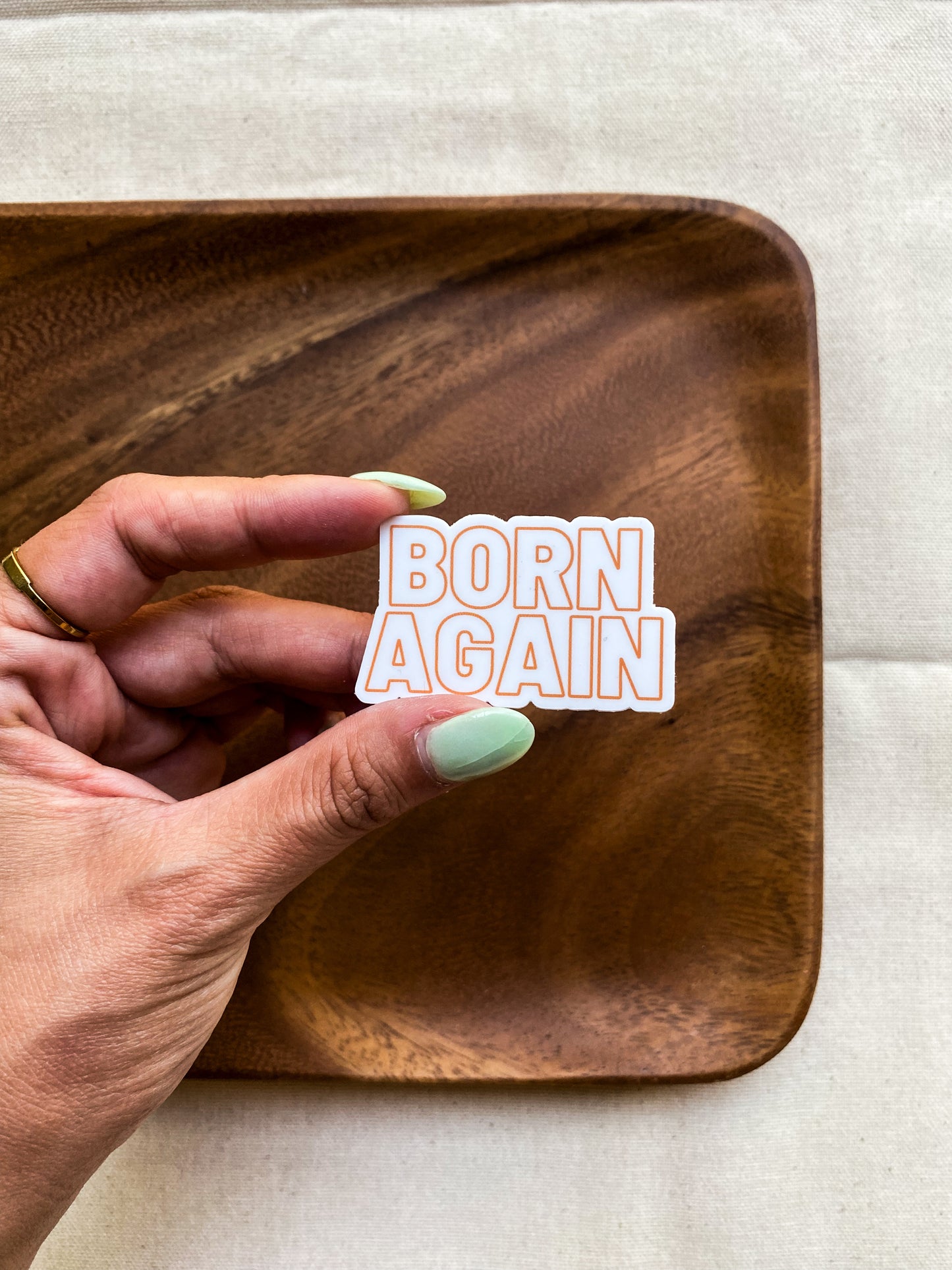 Born Again Sticker - small