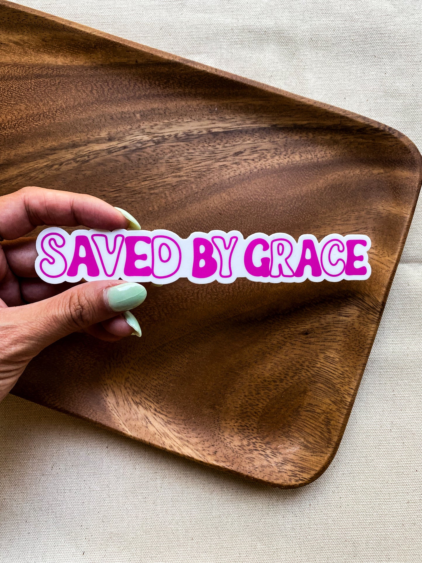 Saved by Grace Sticker