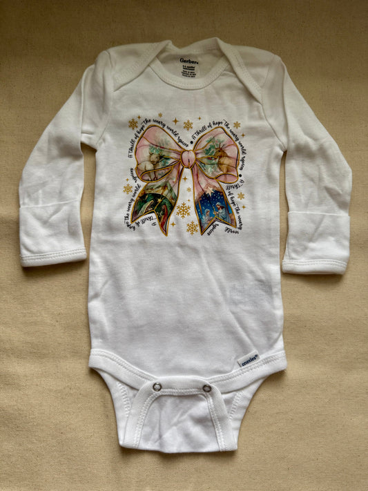 Bow Nativity Onesie