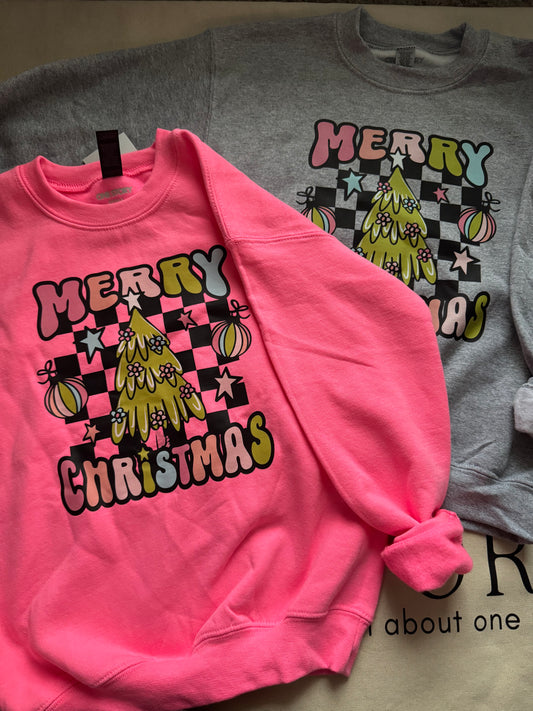 Retro Christmas Youth Crewneck