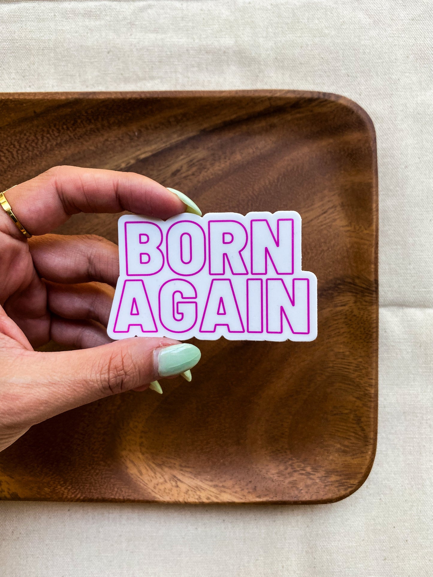 Born Again Sticker - big