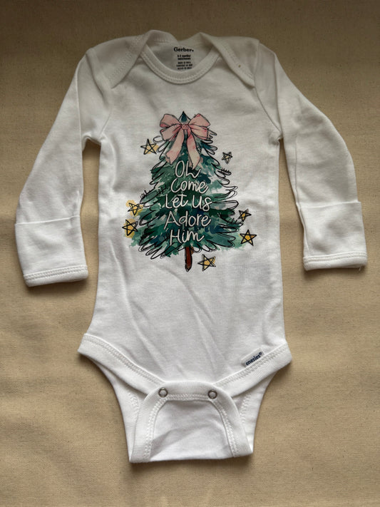 Slightly Imperfect: Oh Come Let Us Adore Him Onesie