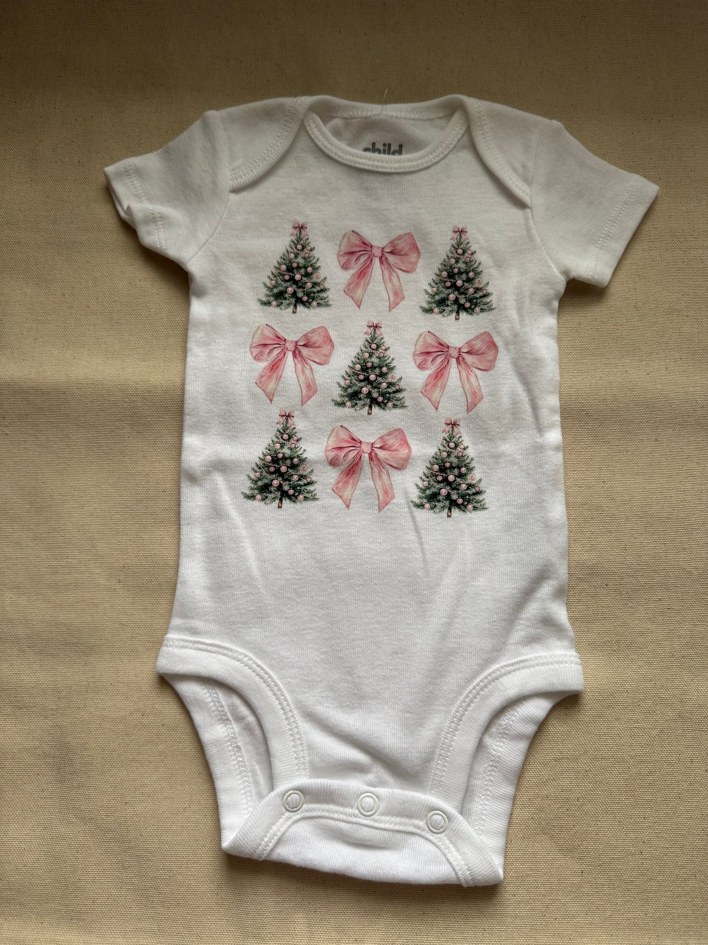 Trees and Bows Onesie