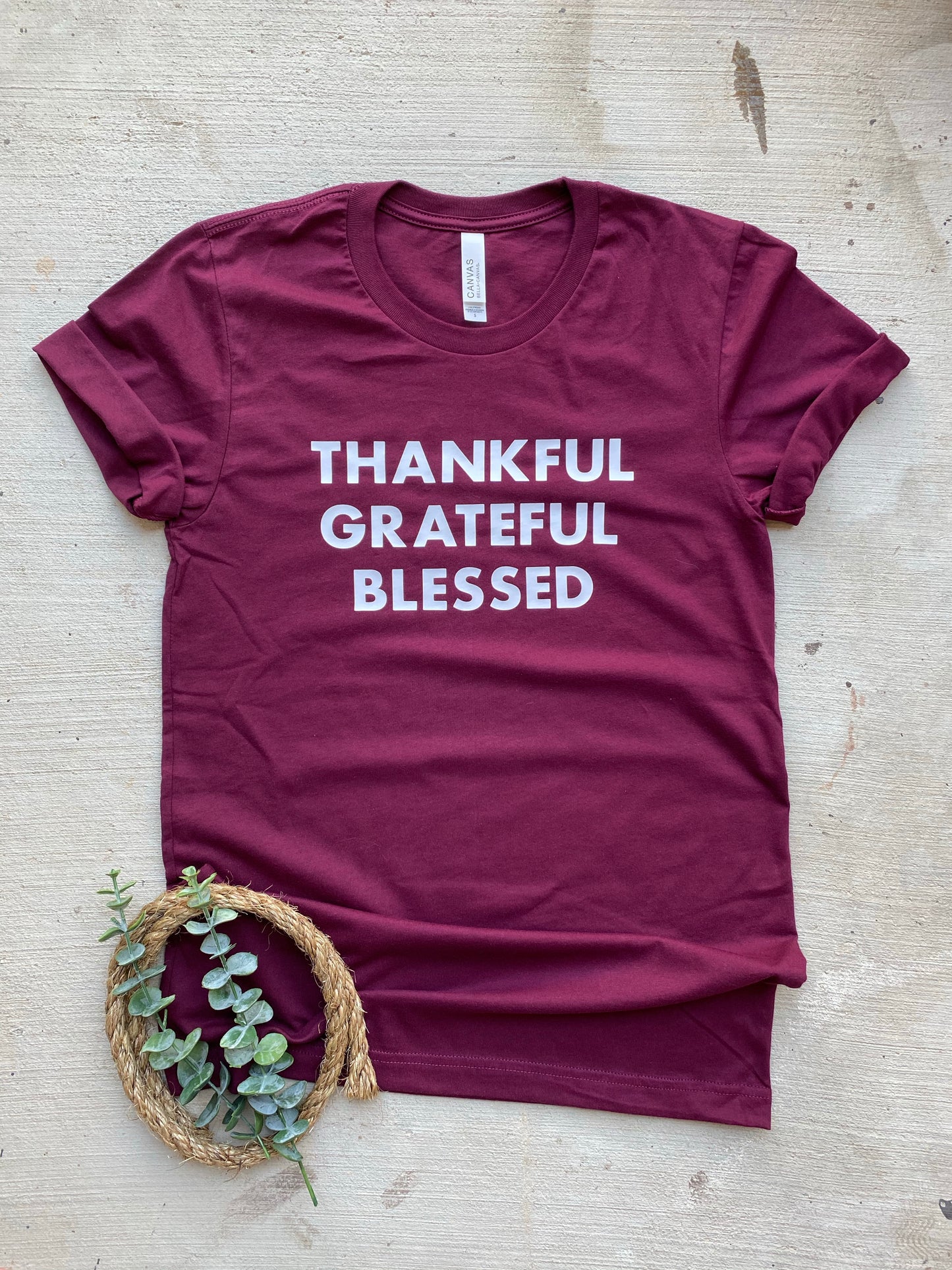 CLEARANCE Thankful Grateful Blessed Tee FINAL SALE