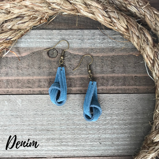 Haven Knot Leather Earrings