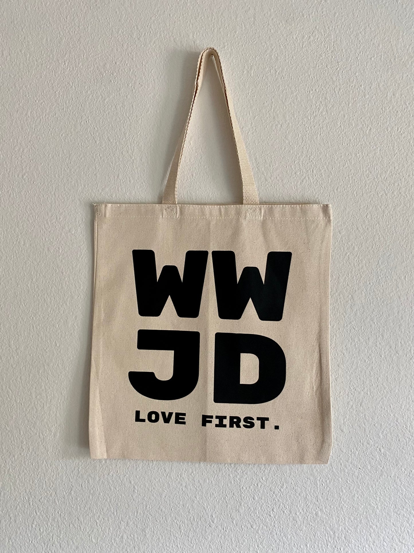 WWJD Love First Tote